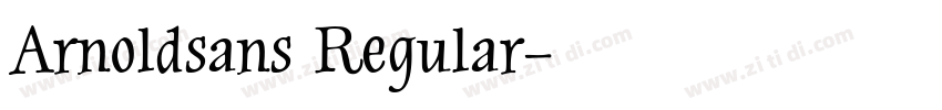 Arnoldsans Regular字体转换